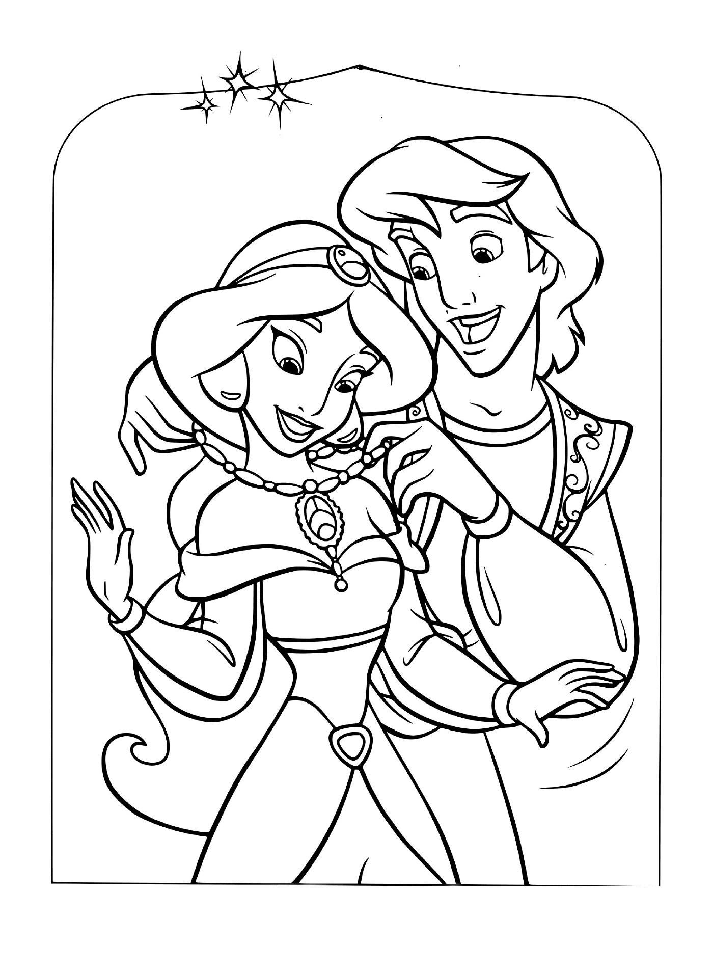  Disney Aladdin con Jasmine 