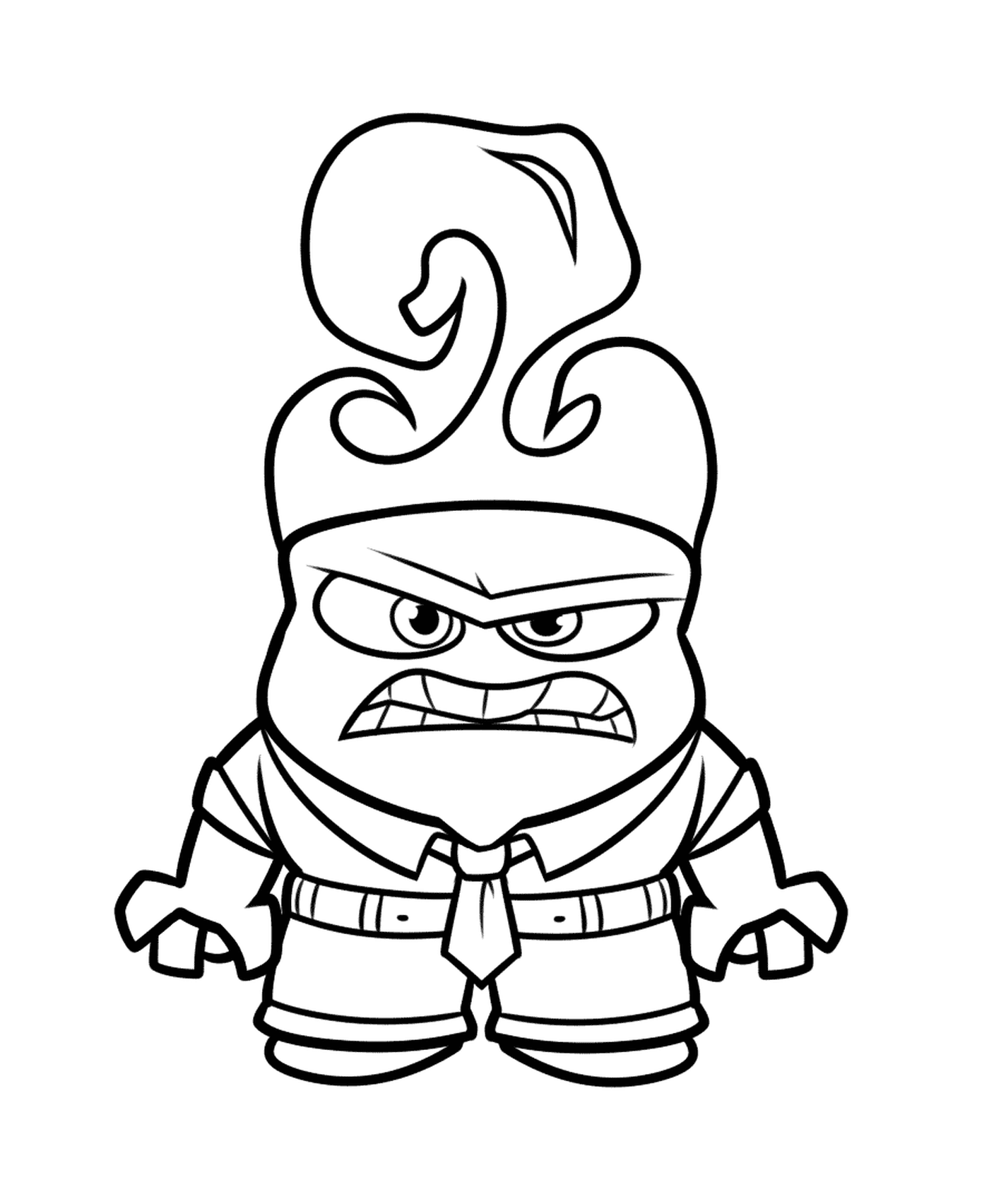  An angry cartoon character 