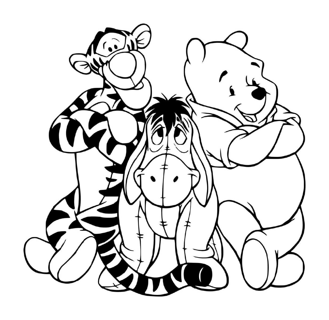  3 амиго: Винни, Тигру и Буррикет 