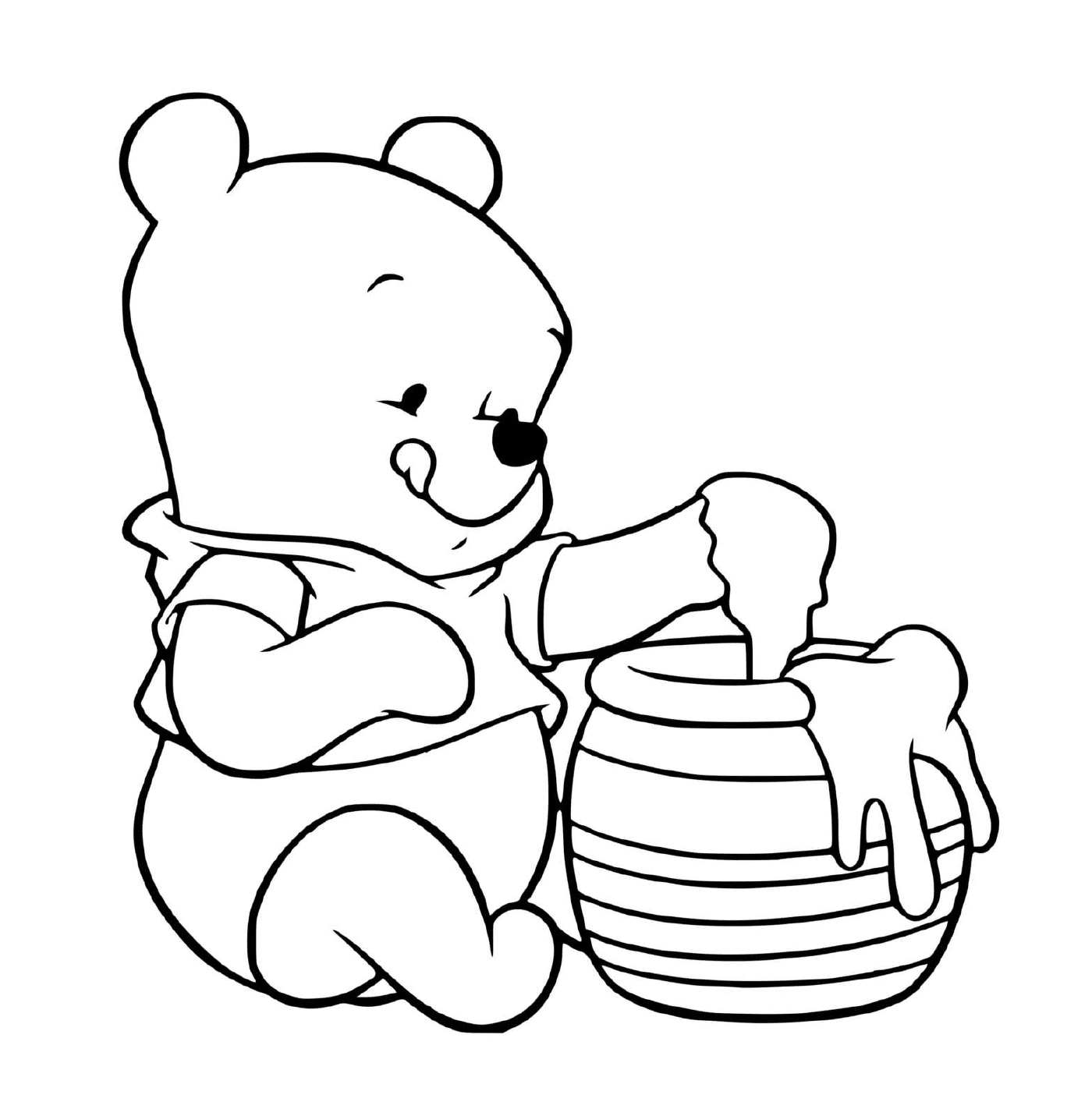  Winnie the bear loves honey 