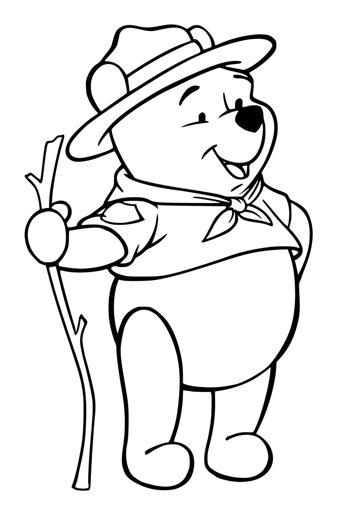  Winnie der Bär liebt Wandern und Wandern 