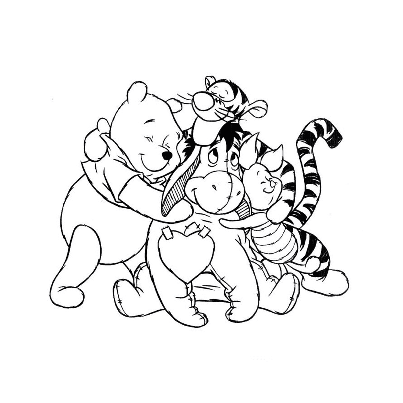  Winnie the bear and his friends 