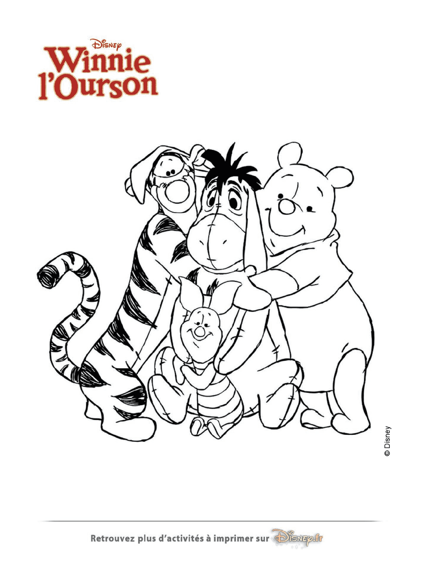  Winnie the bear and his friends 