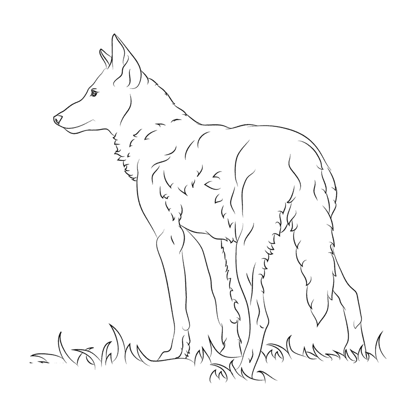  Hund auf einem Feld 