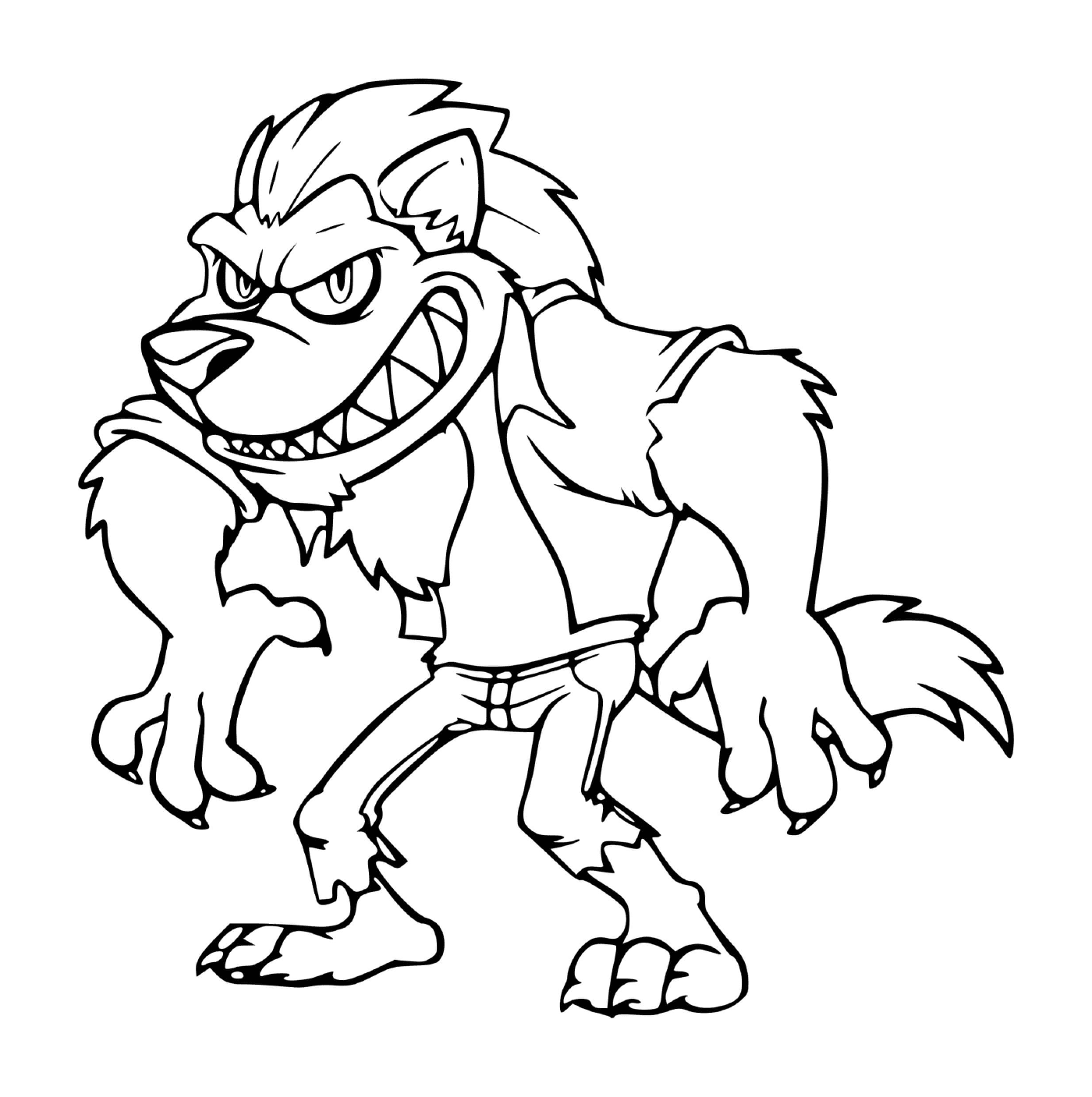  Loup-garou naughty with teeth 