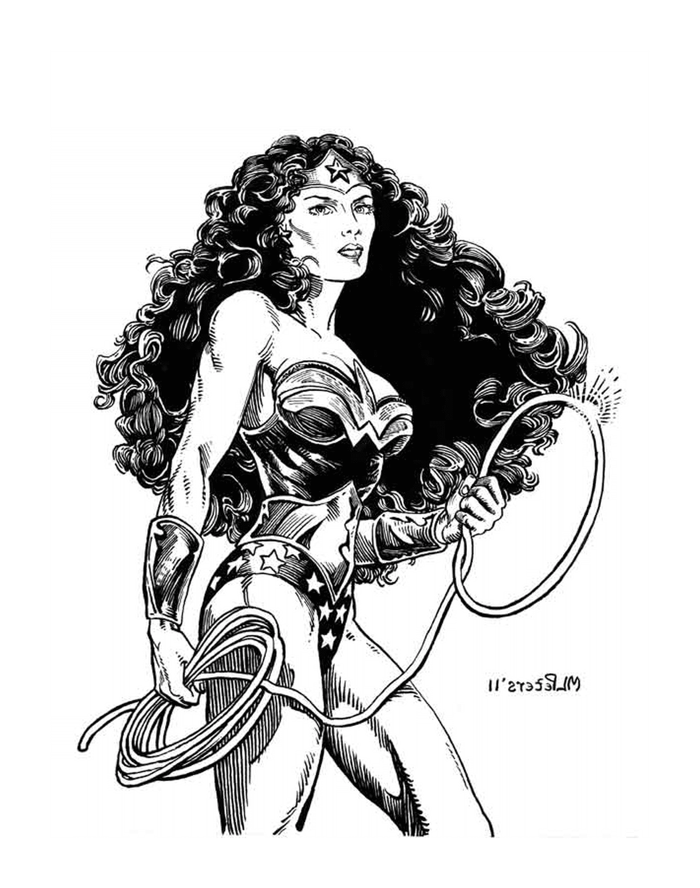  Wonder Woman holding a lasso 