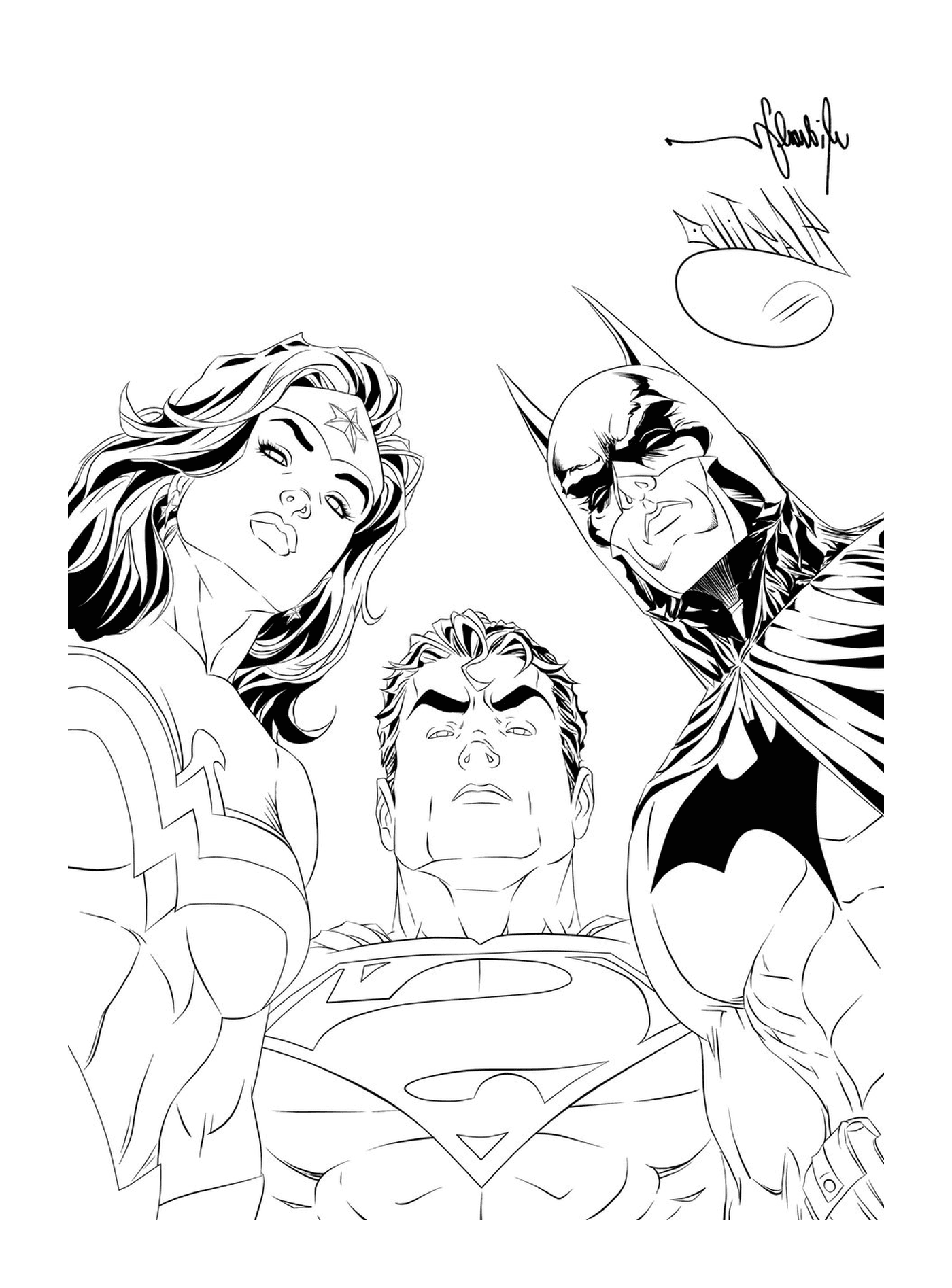  Бэтмен, Супермен, Чудо-женщина 