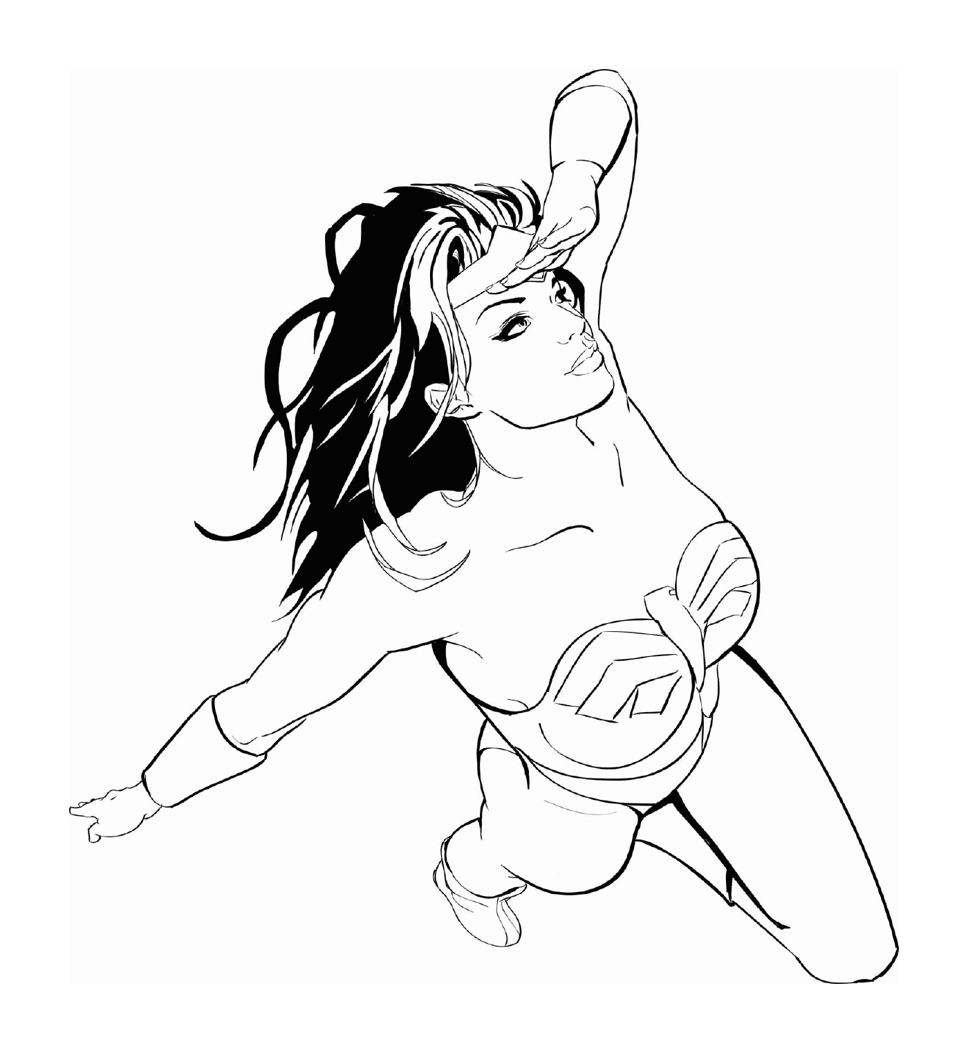  Wonder Woman Watching Superman 