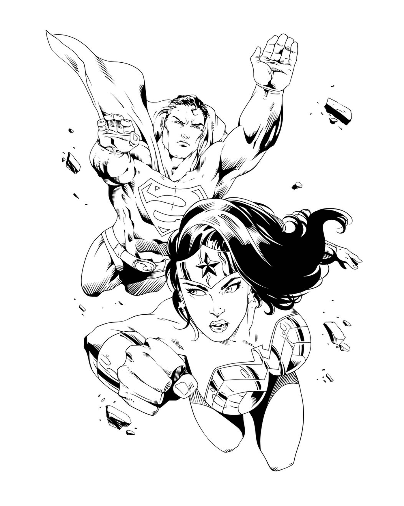  Wonder Woman con Superman 