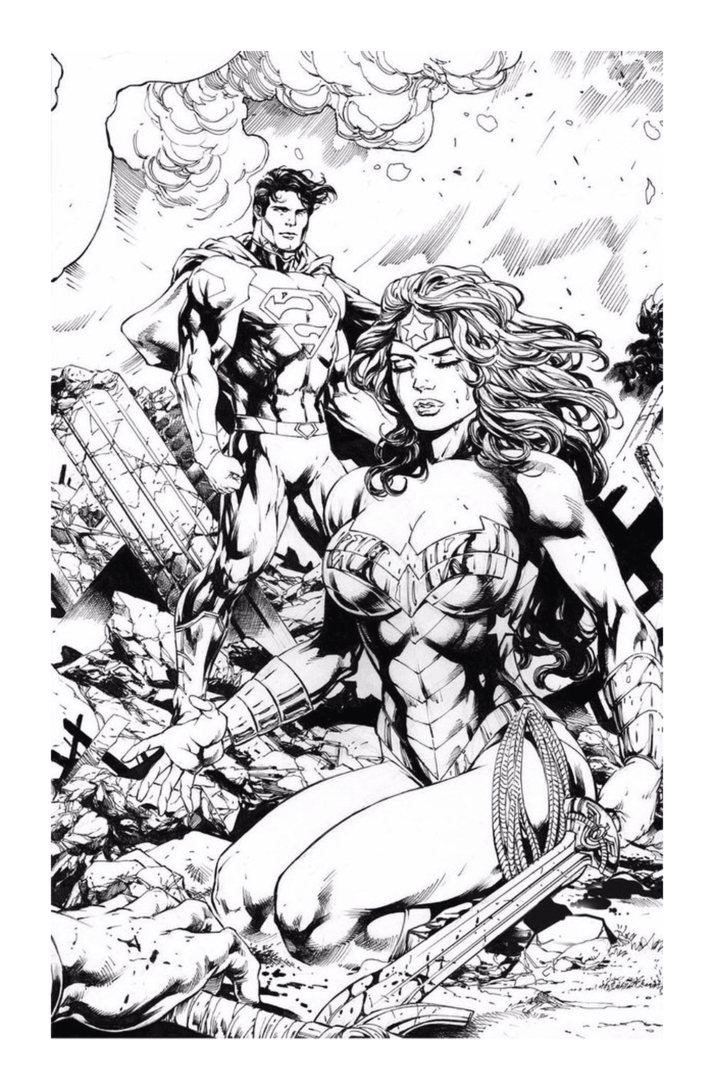  Wonder Woman and Superman 