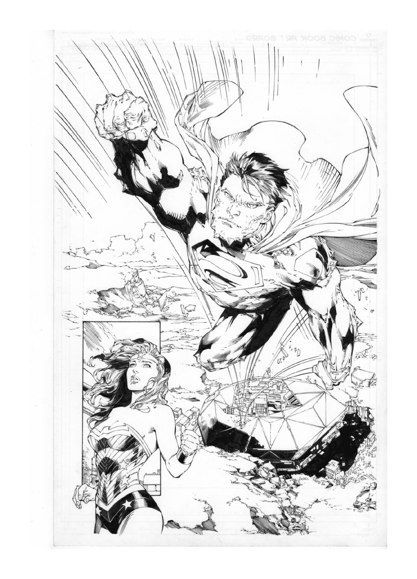  Superman auf dem Weg zu Wonder Woman 
