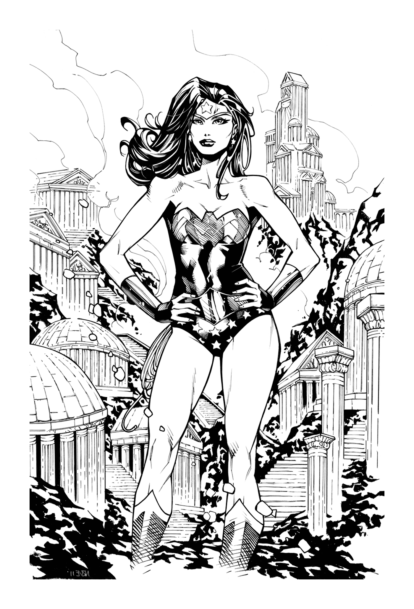  Wonder Woman in the city 