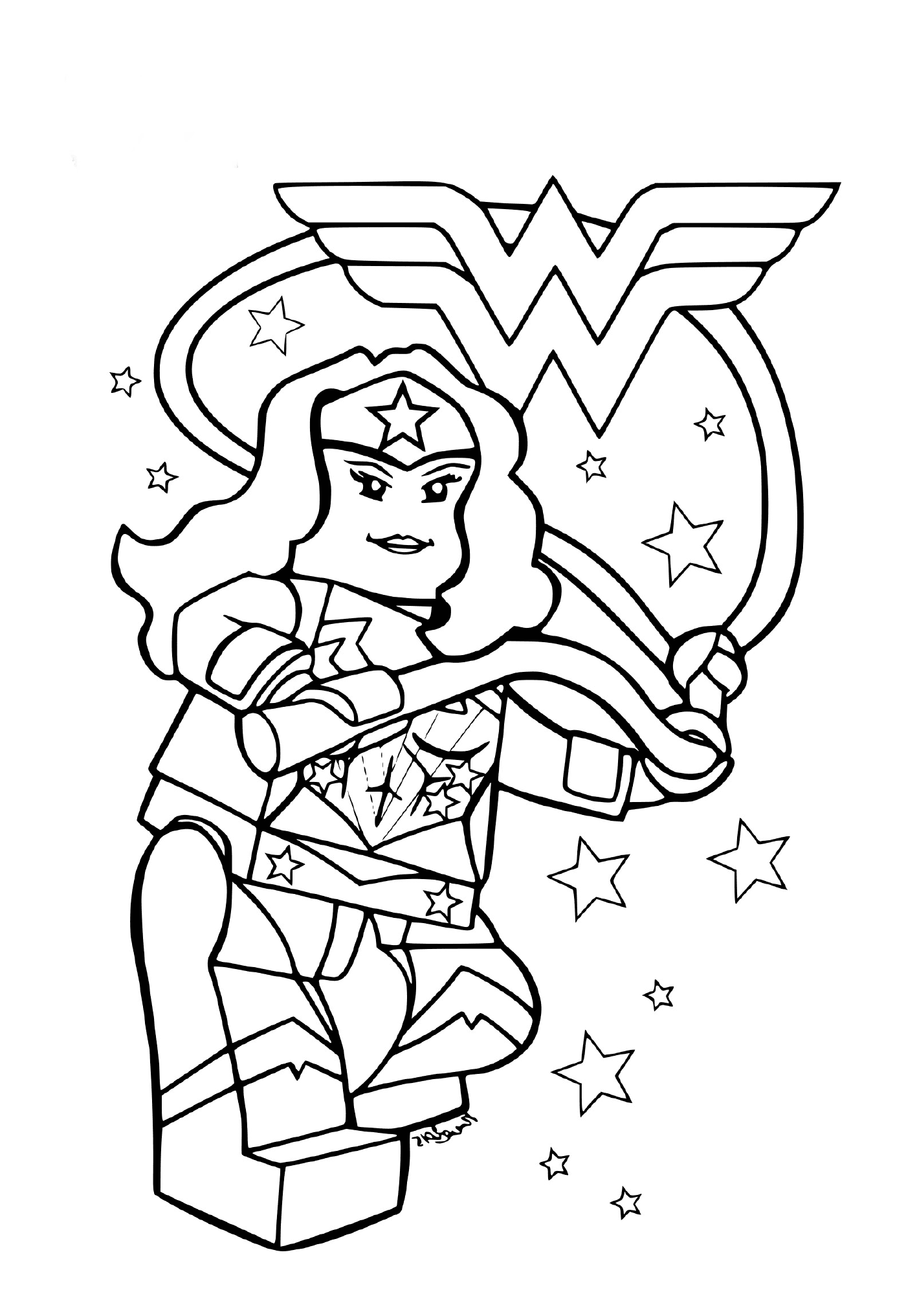  Lego Wonder Woman y Super Girl 