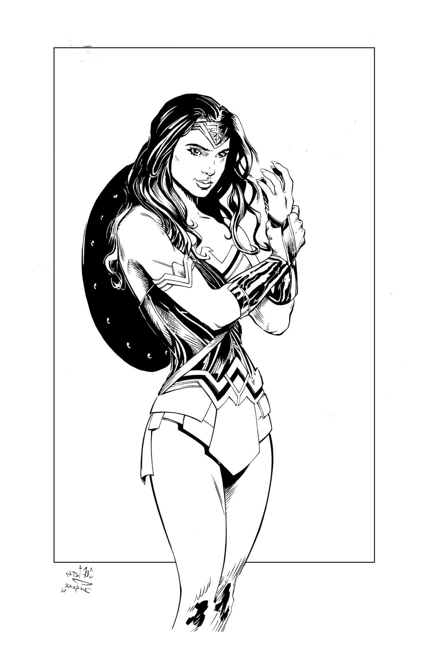  Wonder Woman in ink by Devgear 
