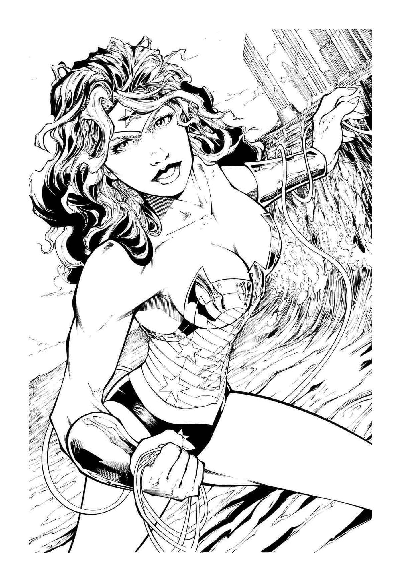  Wonder Woman adulto in combattimento 