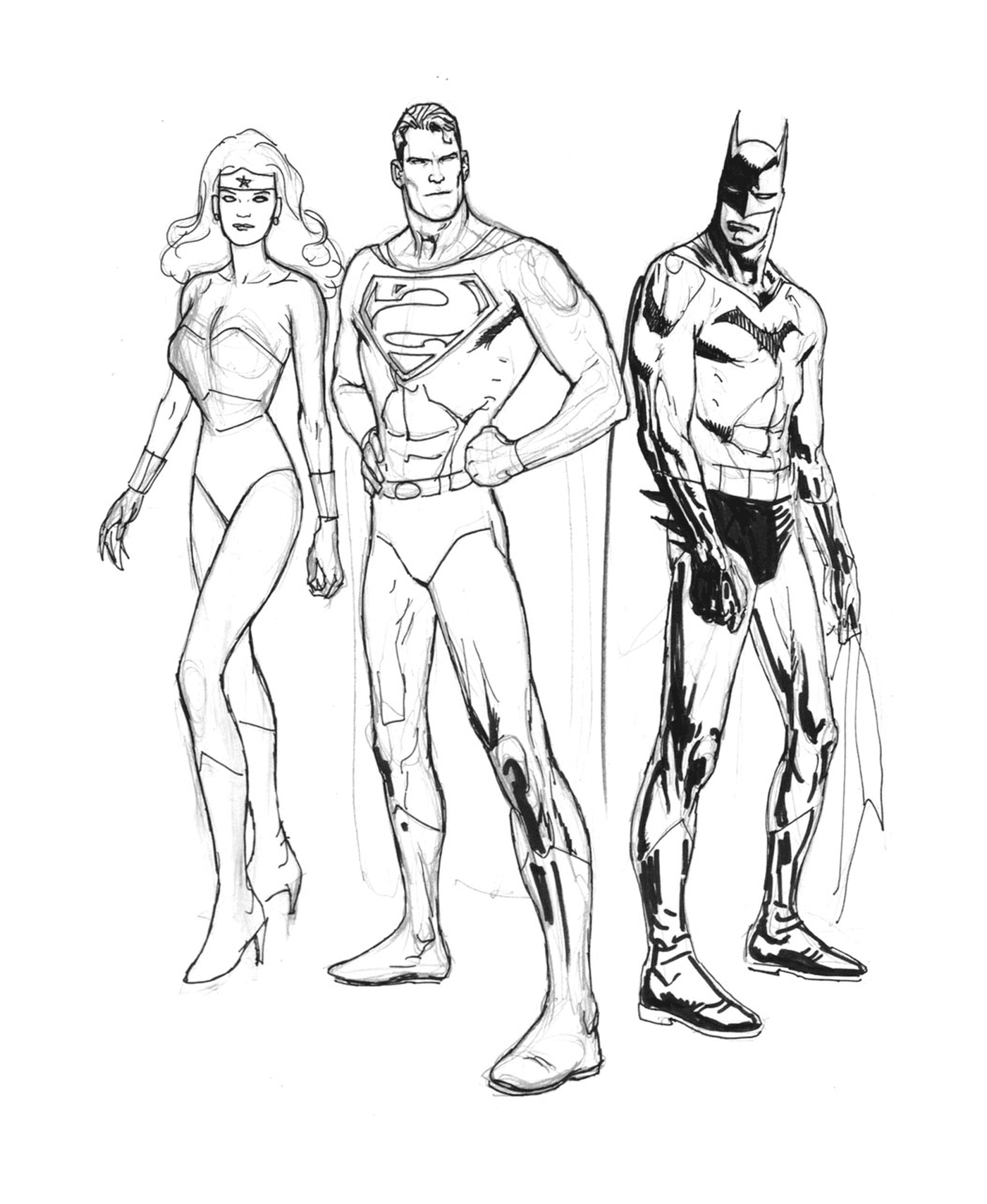  Бэтмен, Супермен, Чудо-женщина 