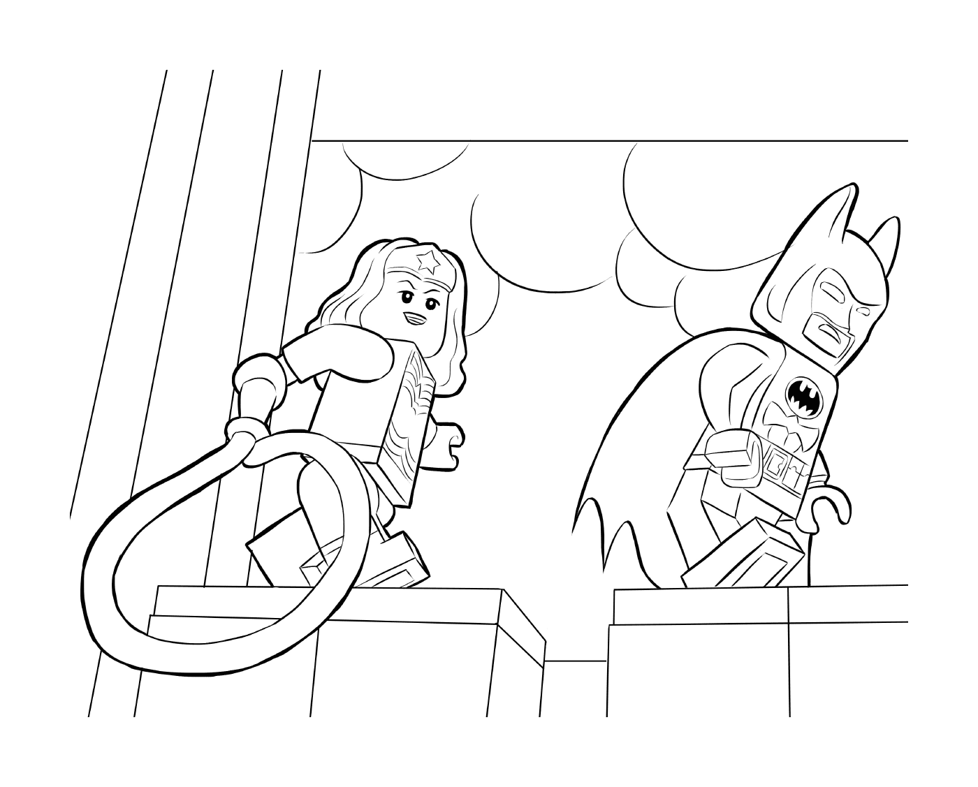  Лего Бэтмен с Чудо-женщиной 