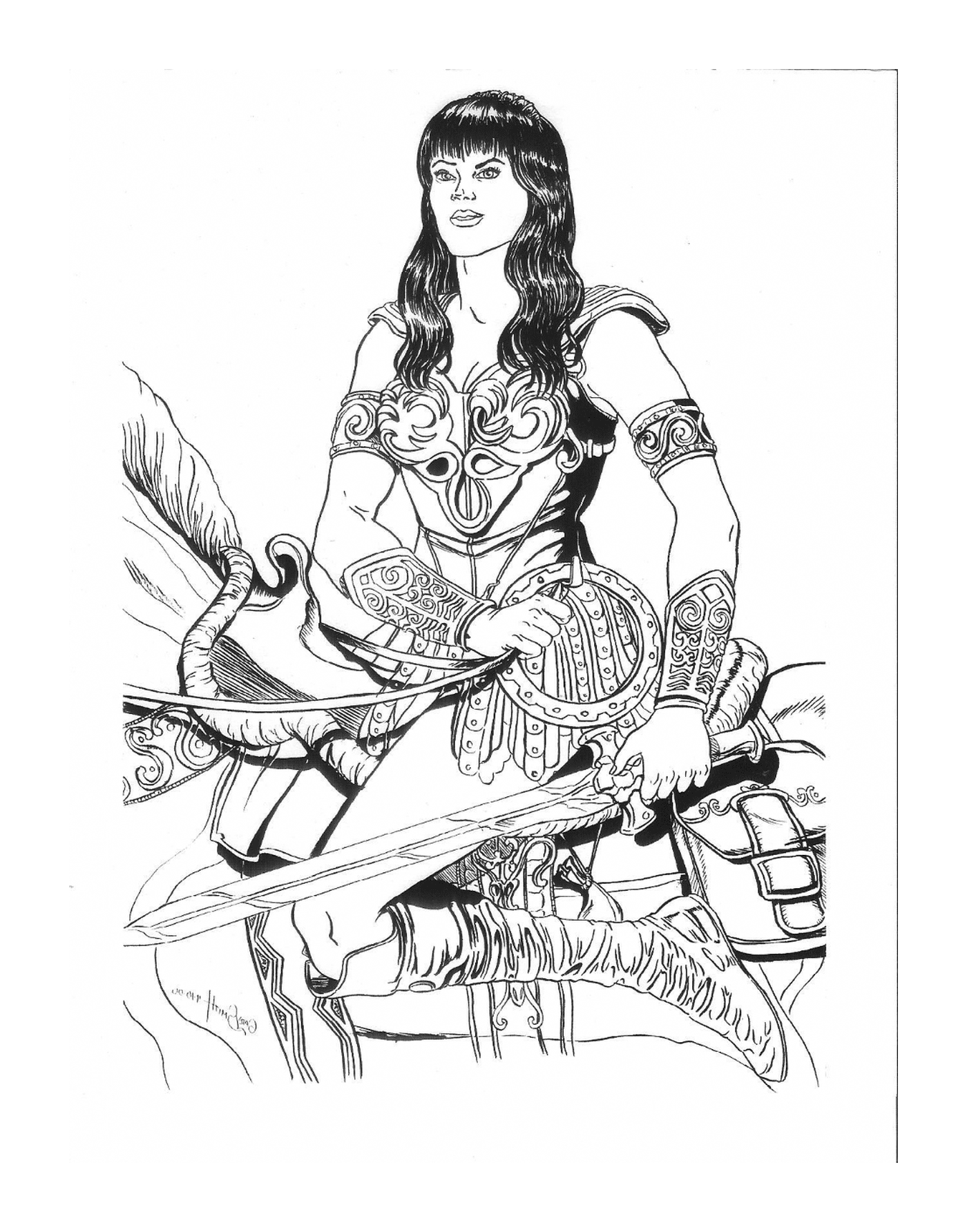  Xena with a sword 