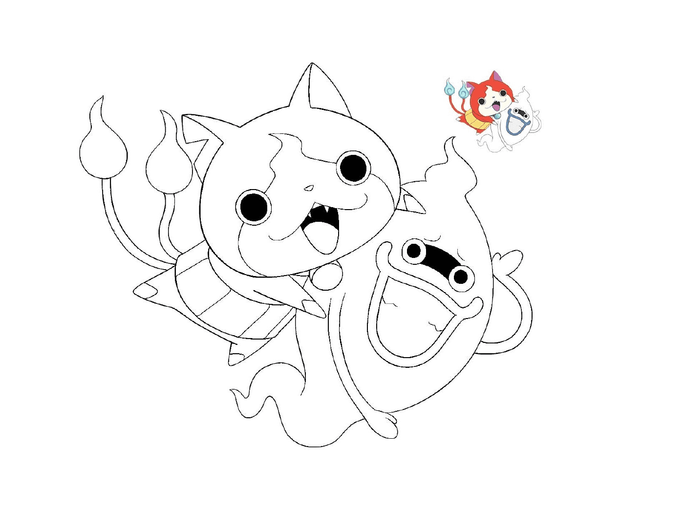  Gato y perro en Yo-Kai Watch 