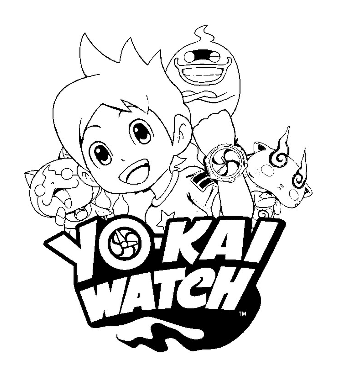  logotipo yo-kai reloj 3 