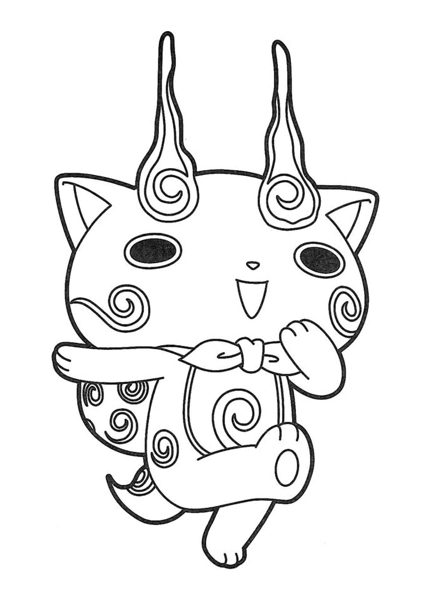  manga lindo gato dibujo 