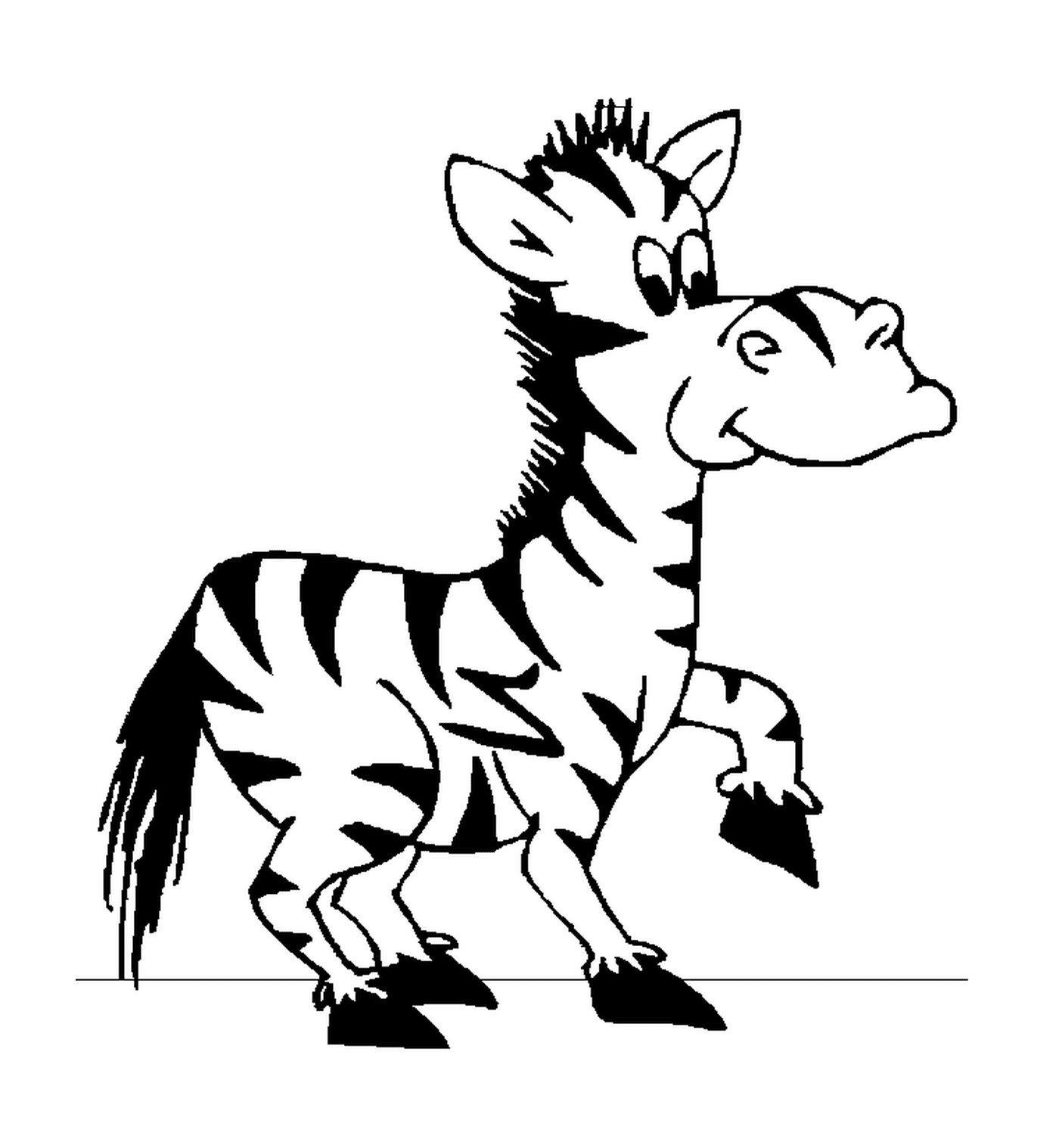  Zebra accattivante e misterioso 
