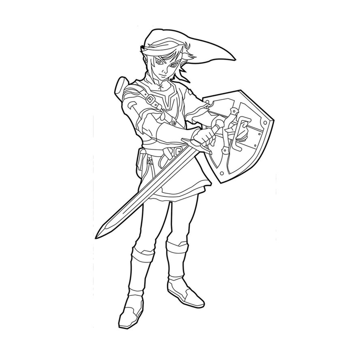  Hombre con espada y escudo 