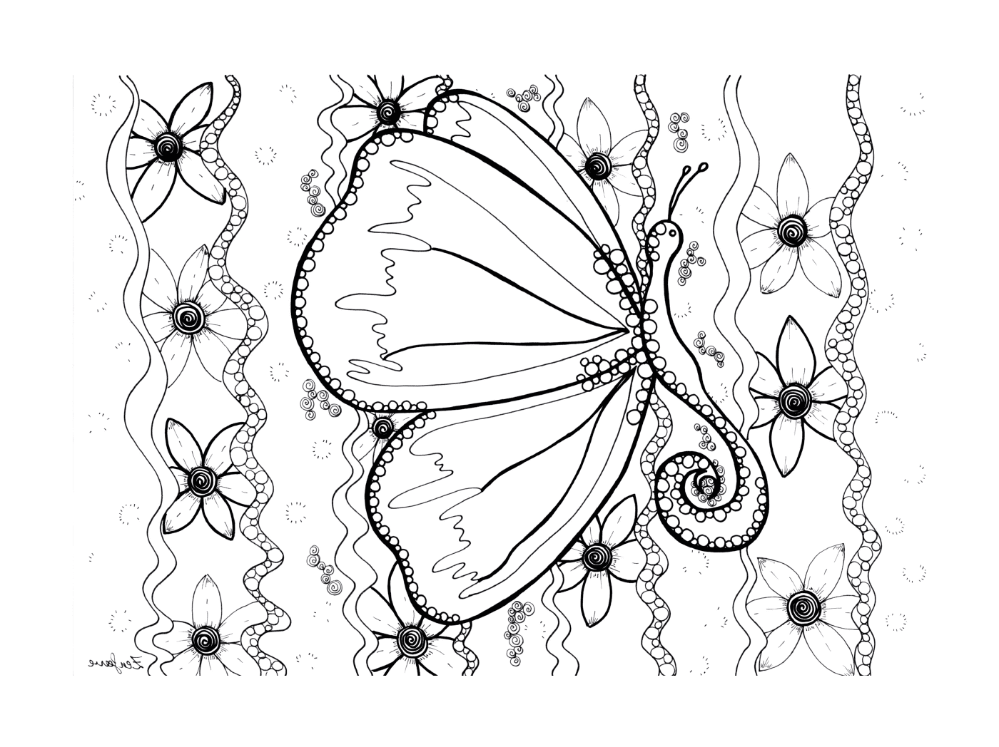  Элегантная бабочка 