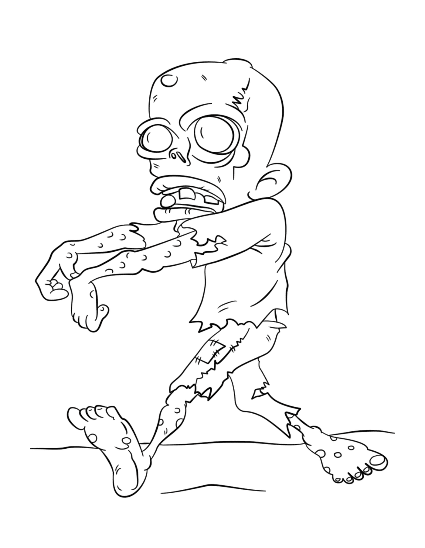  Uno zombie a piedi 
