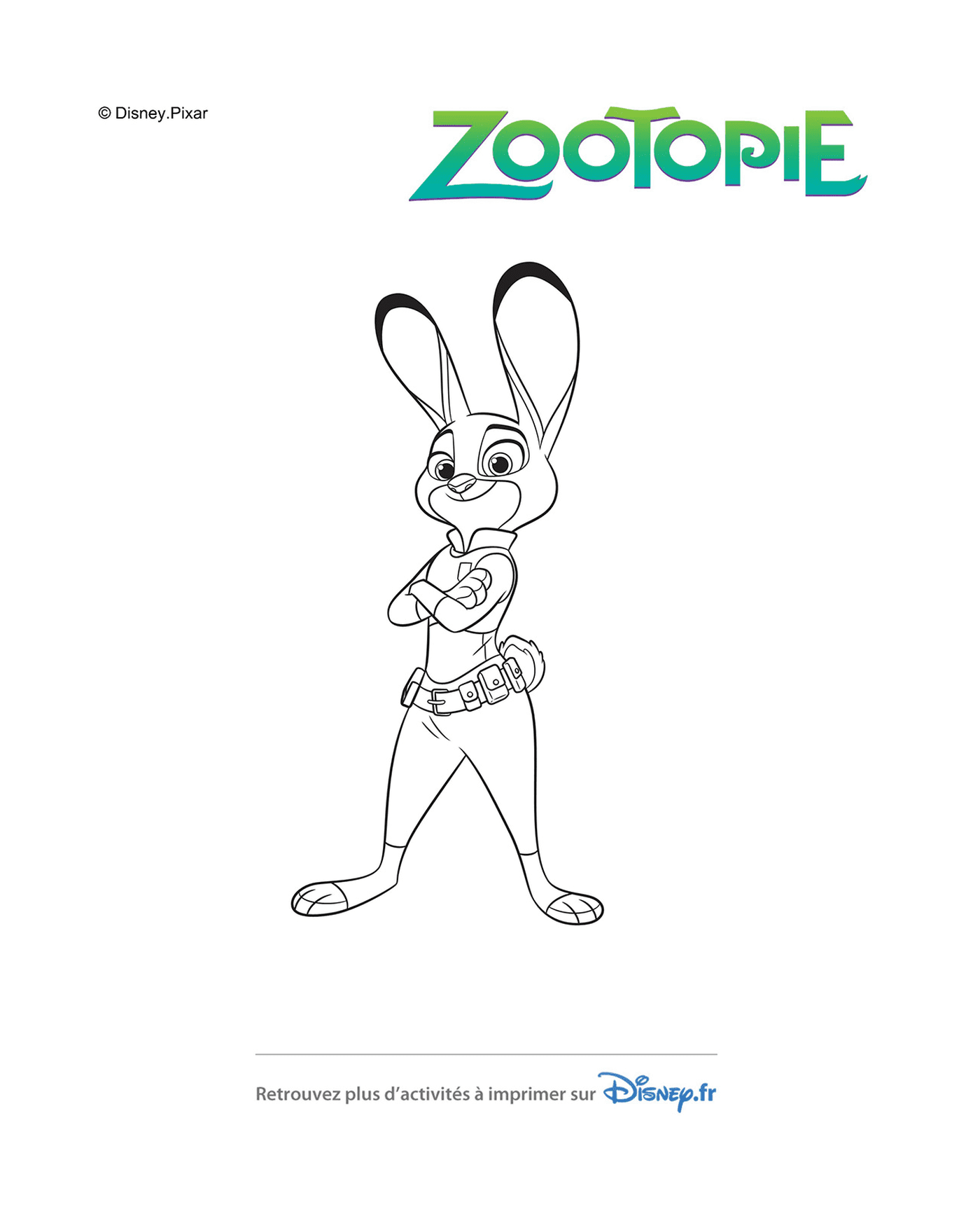  Judy Hopps, la intrépida policía de Disney Zootopie 