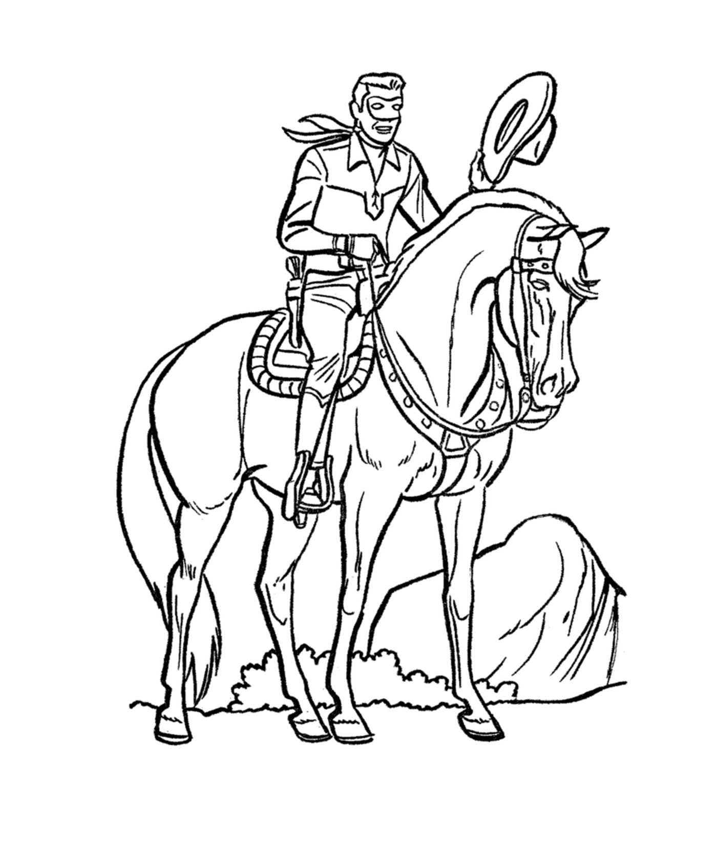  Zorro on horseback 
