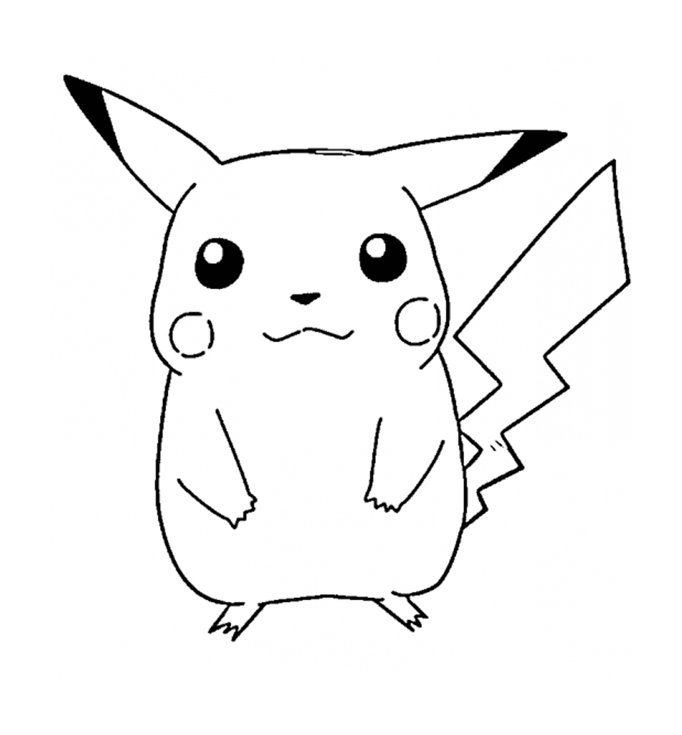  Pikachu cute to print 