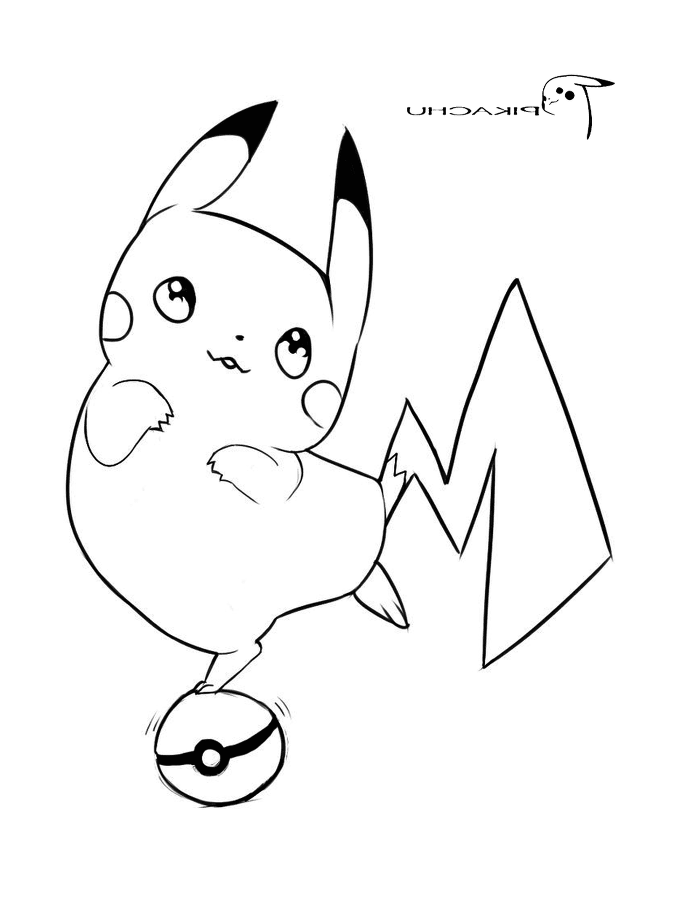  Pikachu with a proud expression 