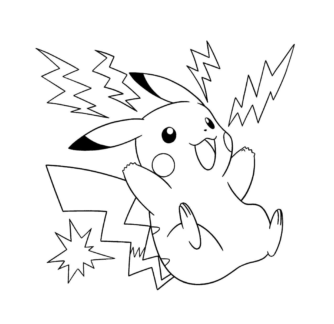  Pikachu, electric and energetic 