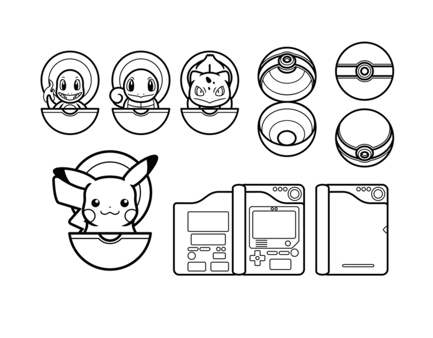  Pikachu and Pokéball, diversity of captivating illustrations 